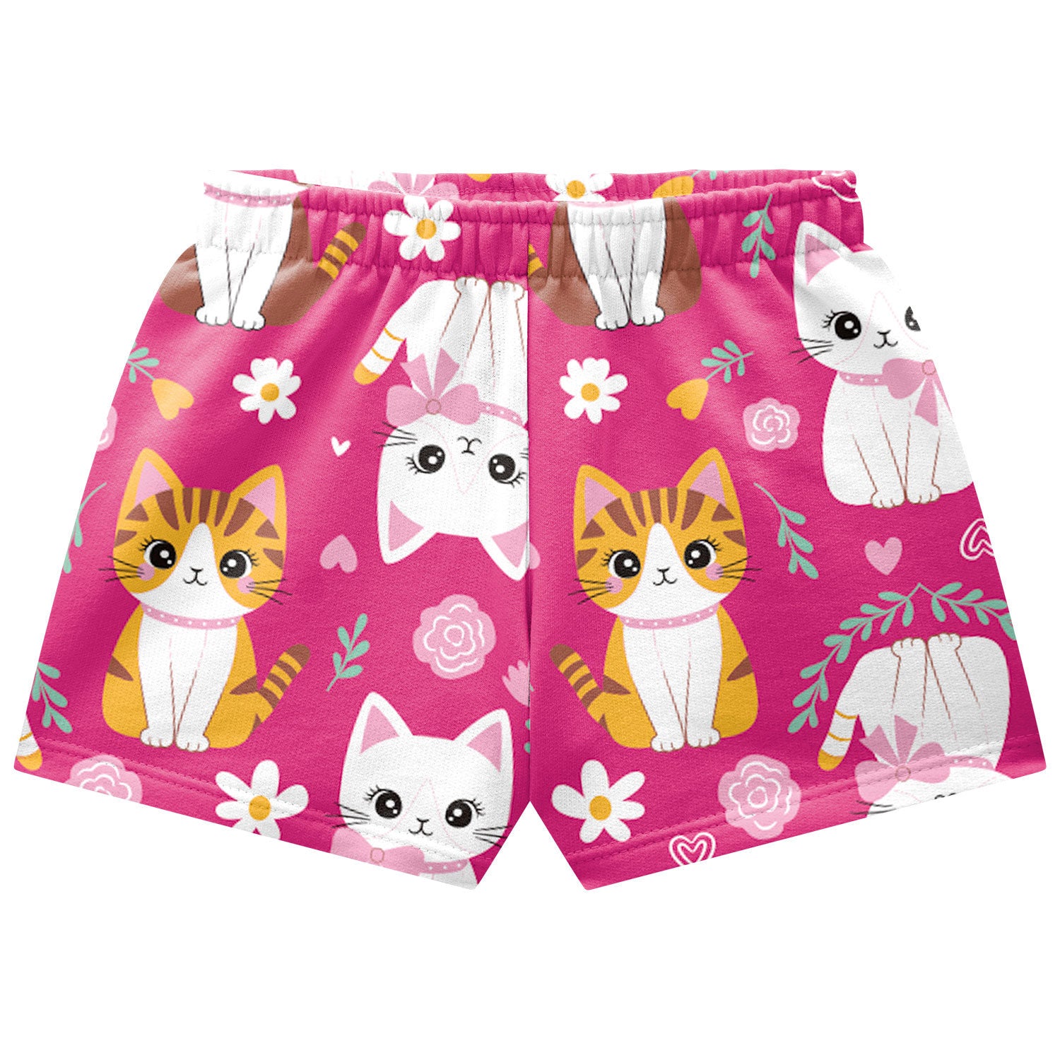 Conjunto Kyly Infantil Menina Gatinha Nas Flores