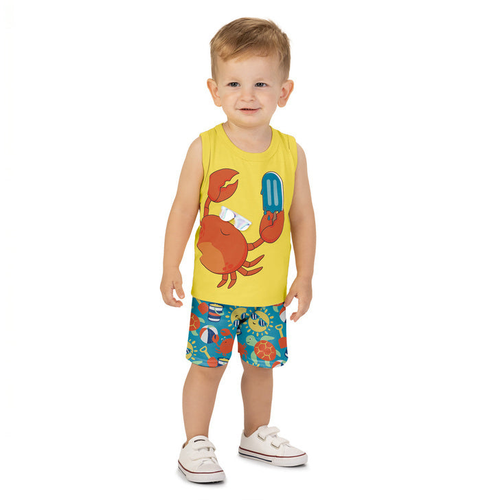 Conjunto Infantil Menino Kyly Caranguejo de Óculos Divertido