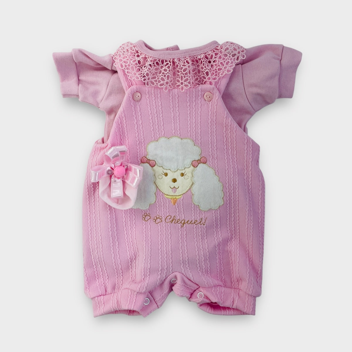 Saída Maternidade Djiele Tricot Ovelhinha 4 Peças