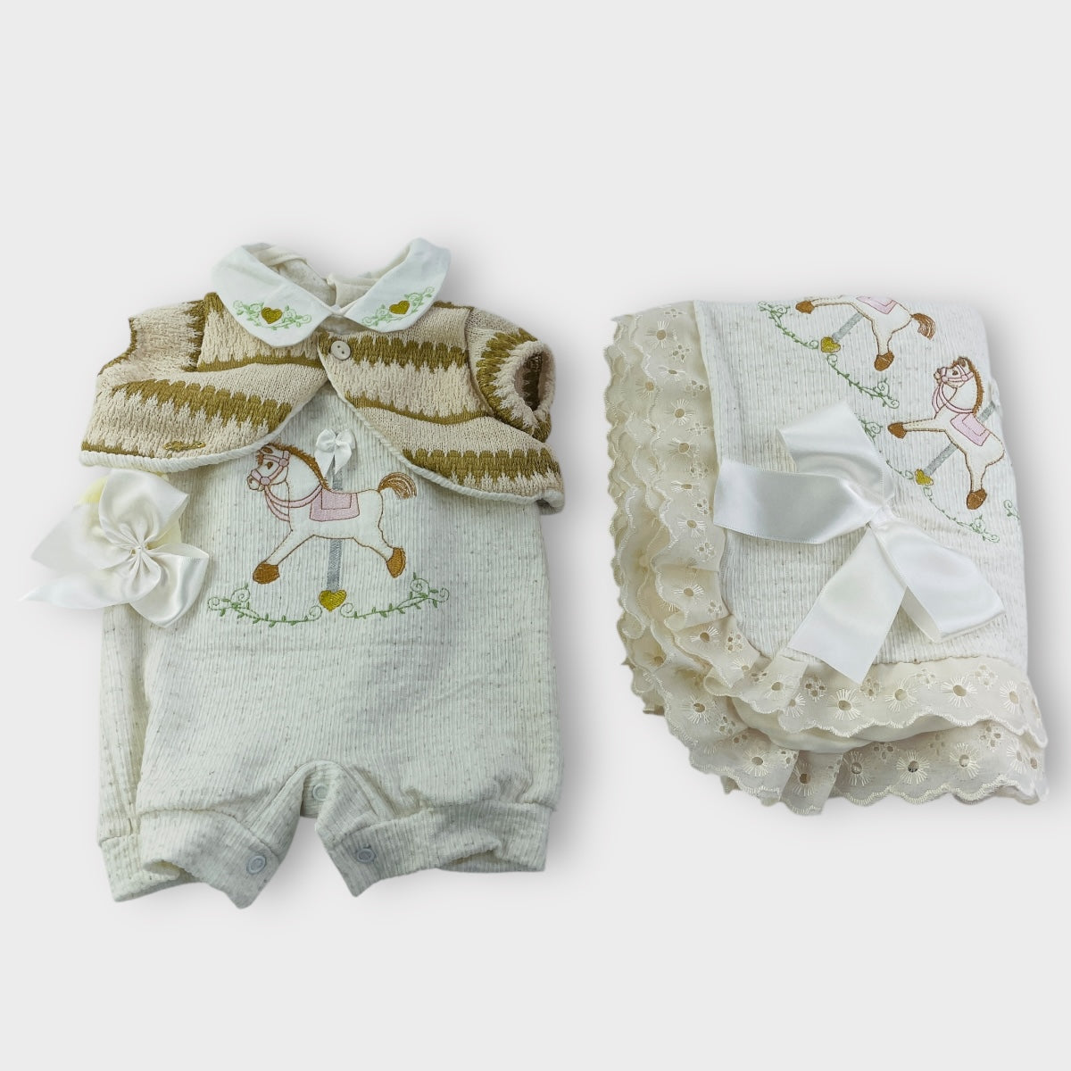 Saida De Maternidade Djiele Tricot Cavalinho 4 Peças