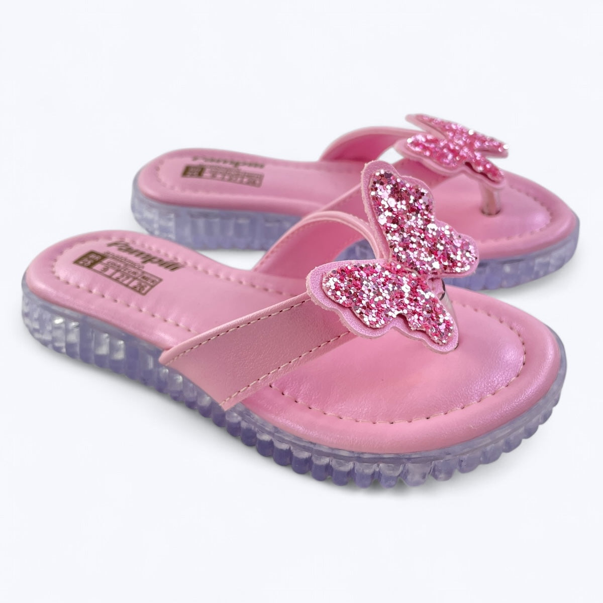 Sandália Chinelo Infantil Pampili Menina Borboleta Fashion Verão Bolsinha