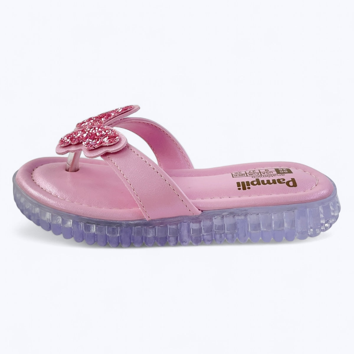 Sandália Chinelo Infantil Pampili Menina Borboleta Fashion Verão Bolsinha