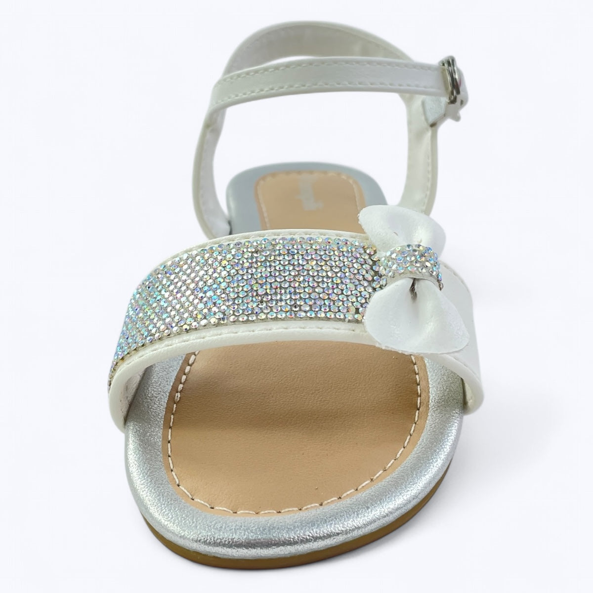 Sandália Infantil Feminina Pampili Mili Com Laço Strass