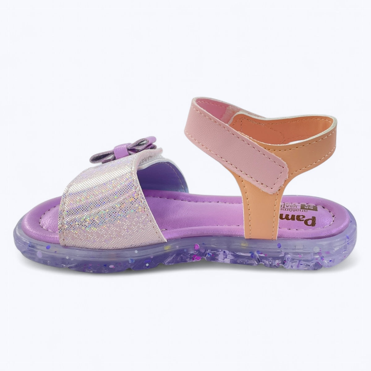 Sandália Papete Infantil Pampili Lulli LED Multicolor