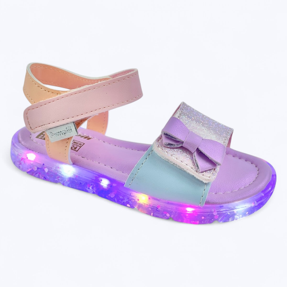 Sandália Papete Infantil Pampili Lulli LED Multicolor