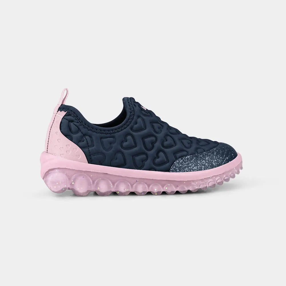 Tênis Infantil Bibi Roller 2.0 Coração Slip-On com Palmilha Fisiológica