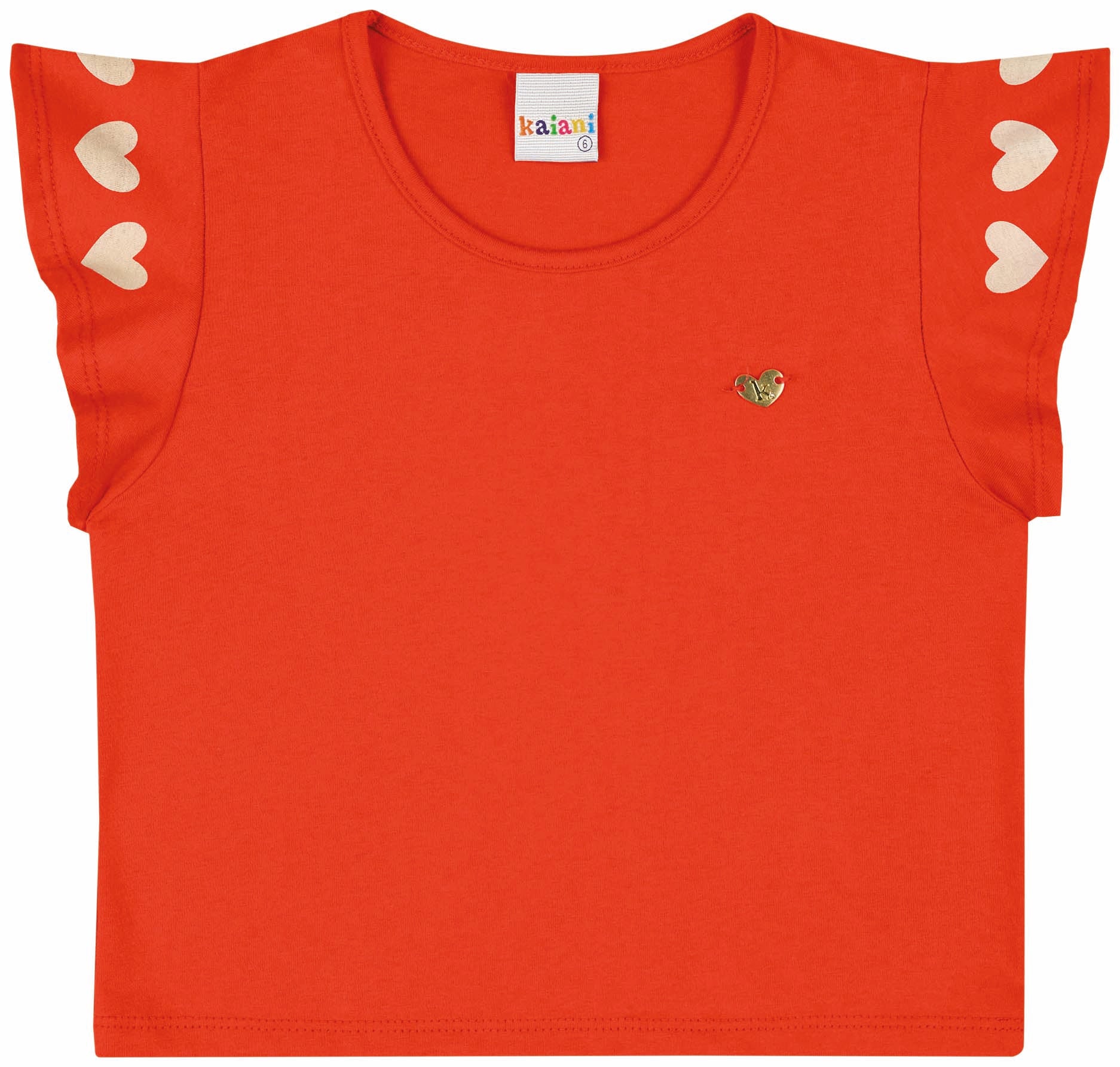 Conjunto Infantil Feminino Kaiani Coração – Conforto e Delicadeza para o Dia a Dia