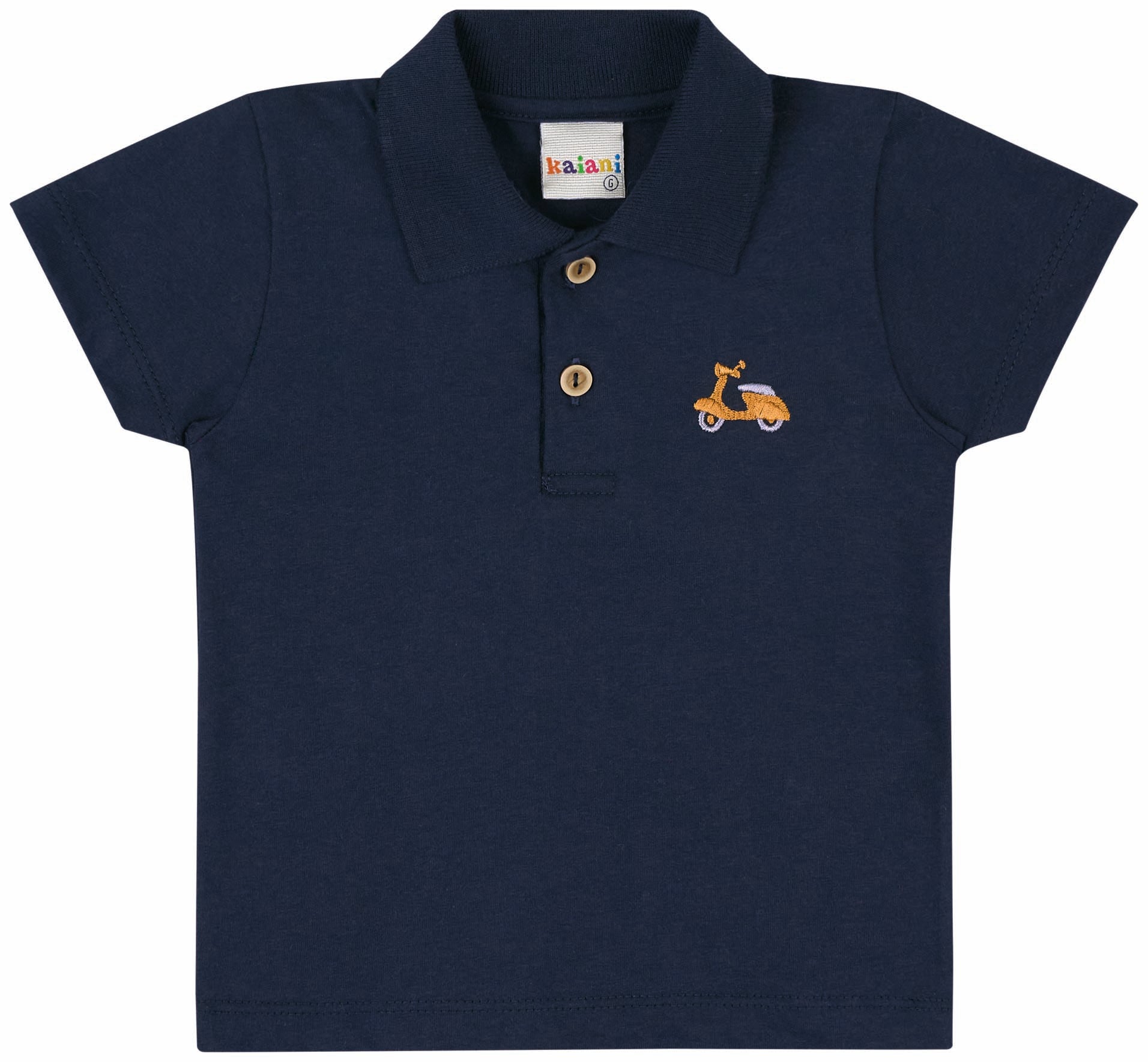 Conjunto Infantil Masculino Kaiani Polo Motocicleta – conforto e estilo para o dia a dia