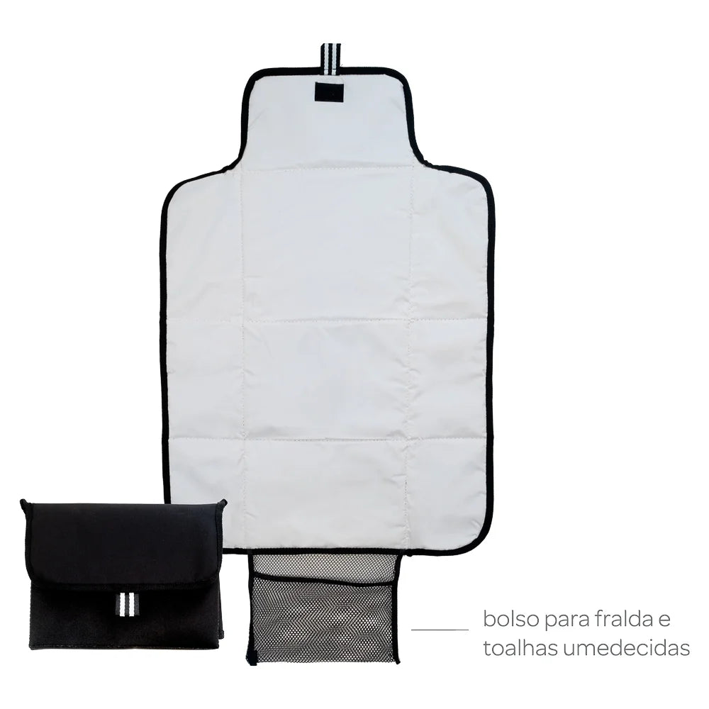 Trocador de Fraldas Portátil Buba Impermeável com Bolso – Ideal para Passeios e Viagens