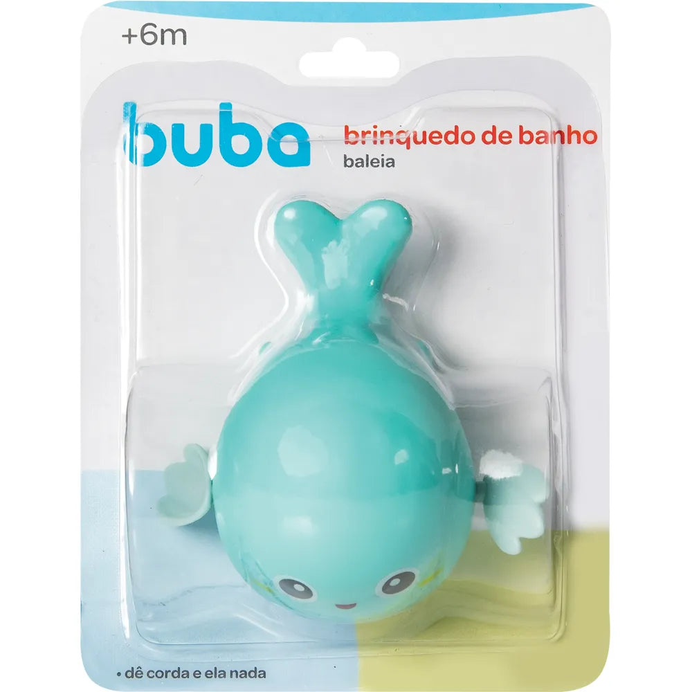 Brinquedo de Banho Infantil Buba Baleia a Corda +12 Meses