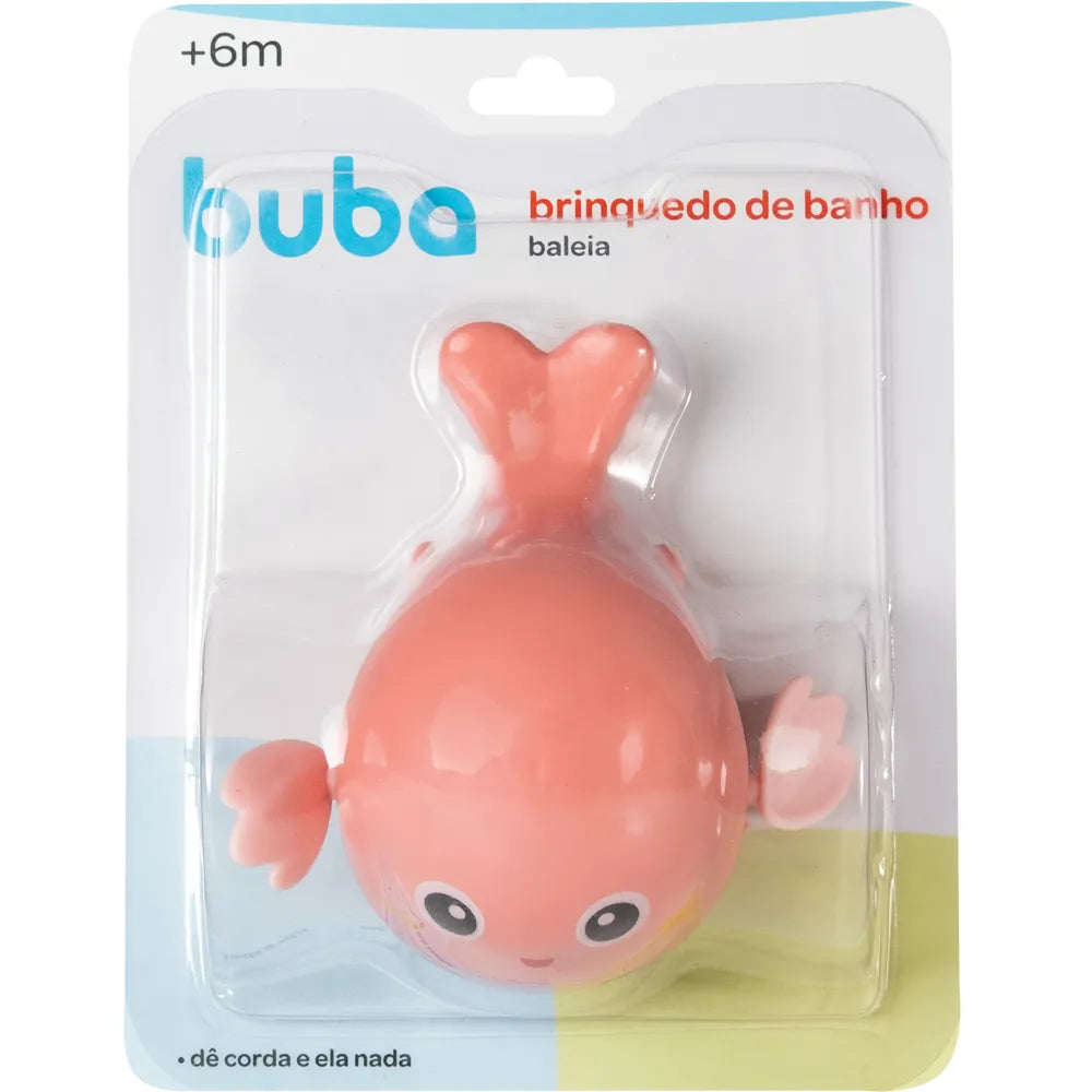 Brinquedo de Banho Infantil Buba Baleia a Corda +12 Meses