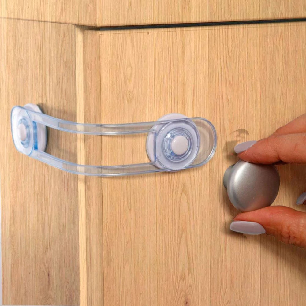 Kit Travas Flexíveis Multiuso Buba para Gavetas e Portas Tamanho G 2 Unidades