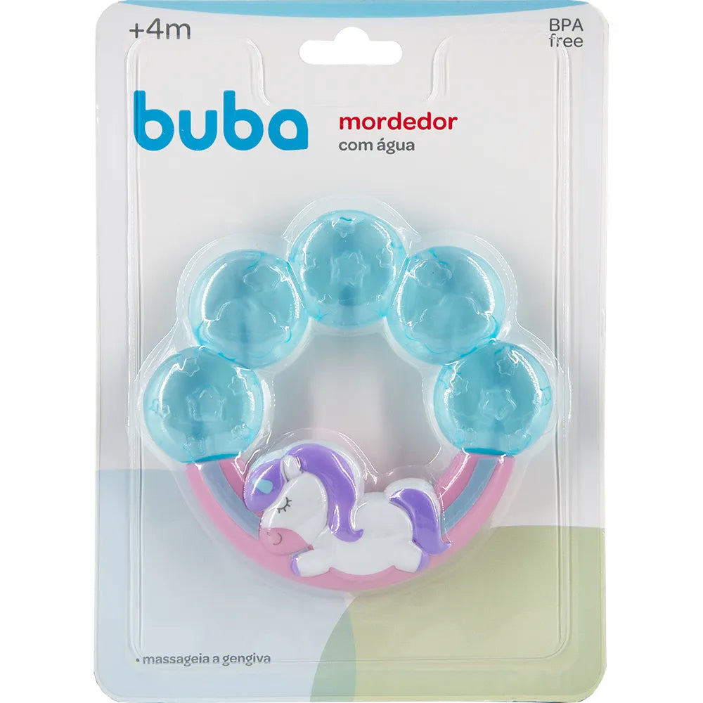 Mordedor com Água Unicórnio Buba com Texturas +4 Meses