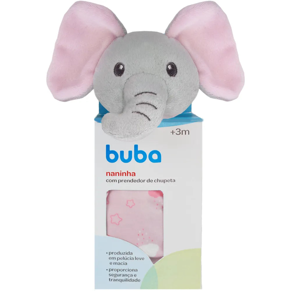 Naninha Infantil Buba Bichinhos com Prendedor de Chupeta