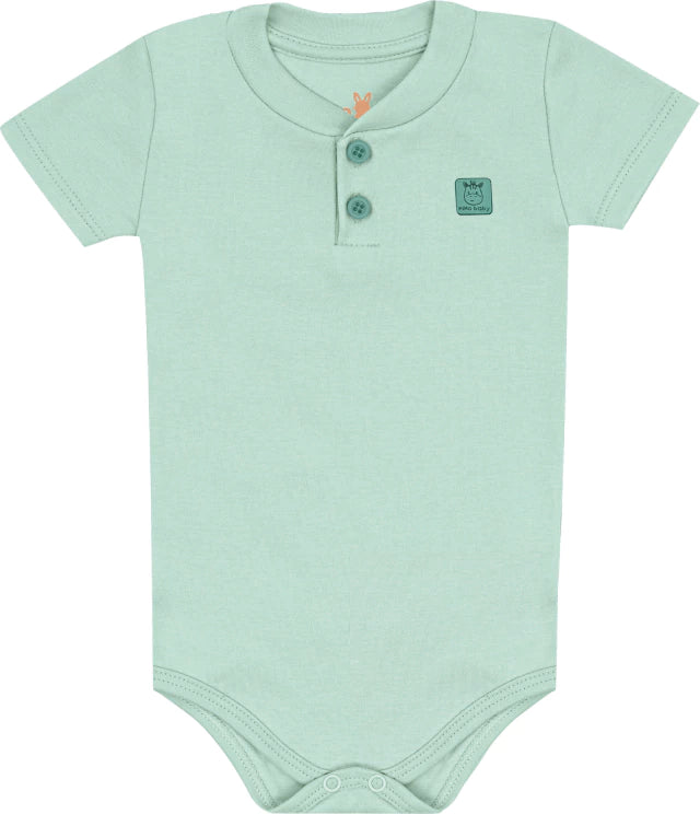 Conjunto Bebê Masculino Kiko Baby Safari - Body e Short estampado