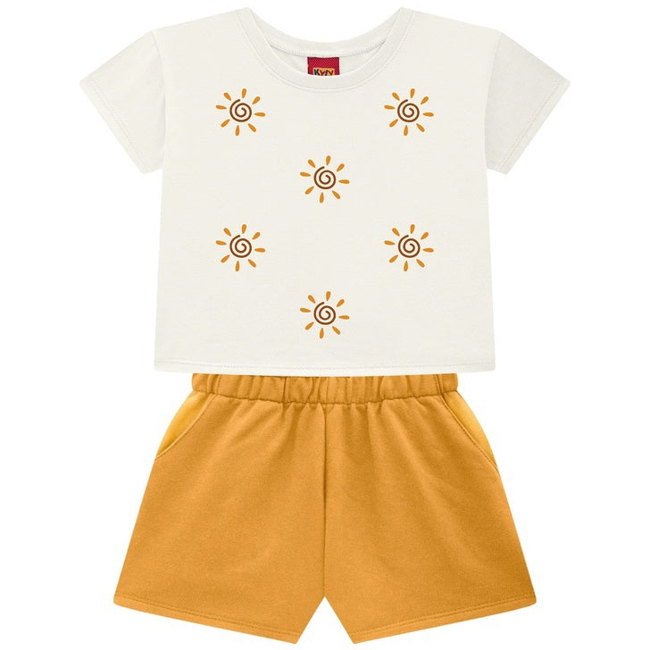 Conjunto Feminino Kyly Sol Bordado