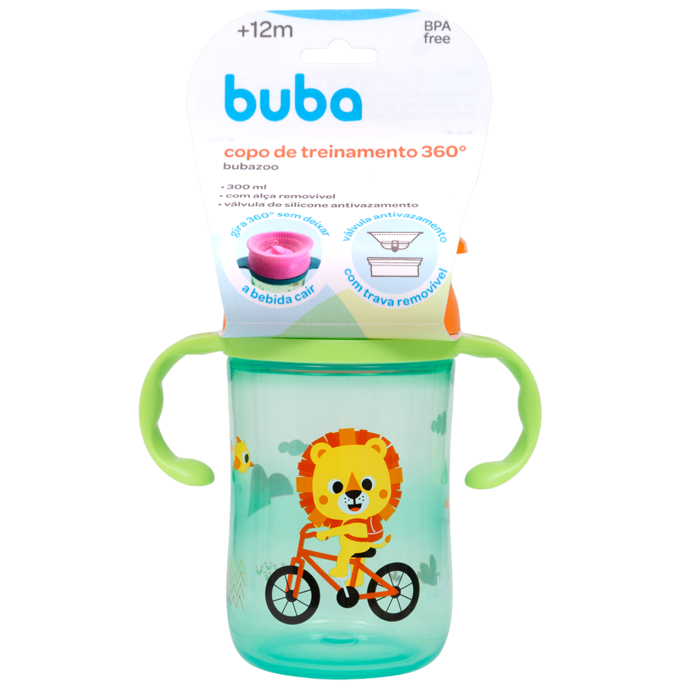 Copo De Treinamento 360 Buba Zoo Leanzinho +12M - 300ML