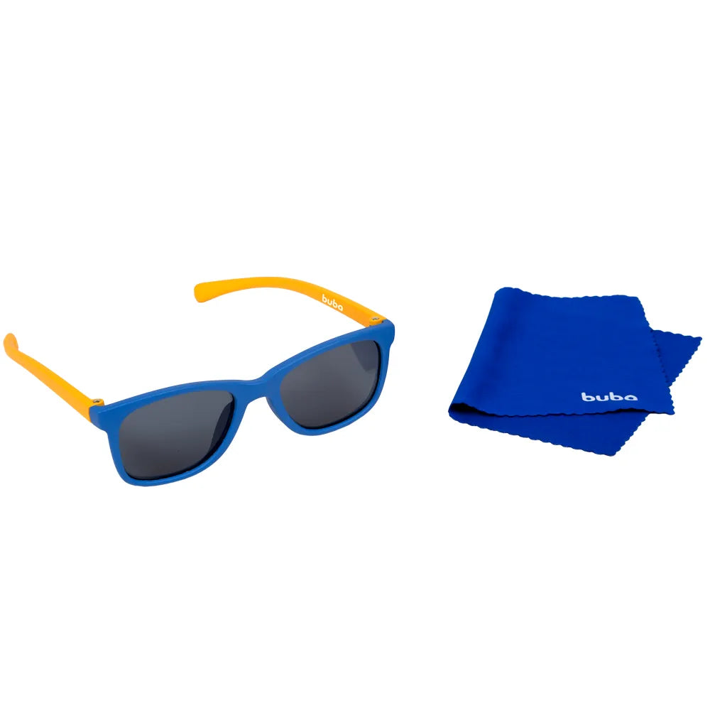 Óculos de Sol Infantil Buba Azul com Armação Flexível e Proteção UVA/UVB
