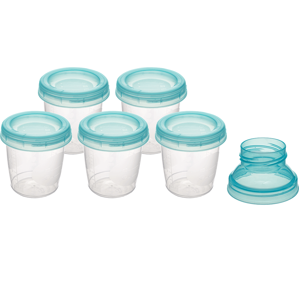 Kit De Potes Buba Para Armazenar Leite Com 6 Unidades