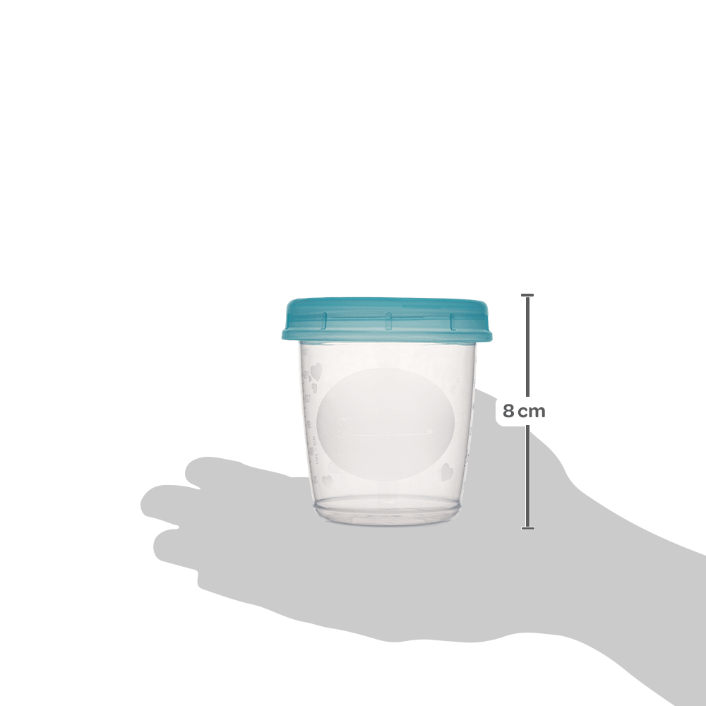 Kit De Potes Buba Para Armazenar Leite Com 6 Unidades