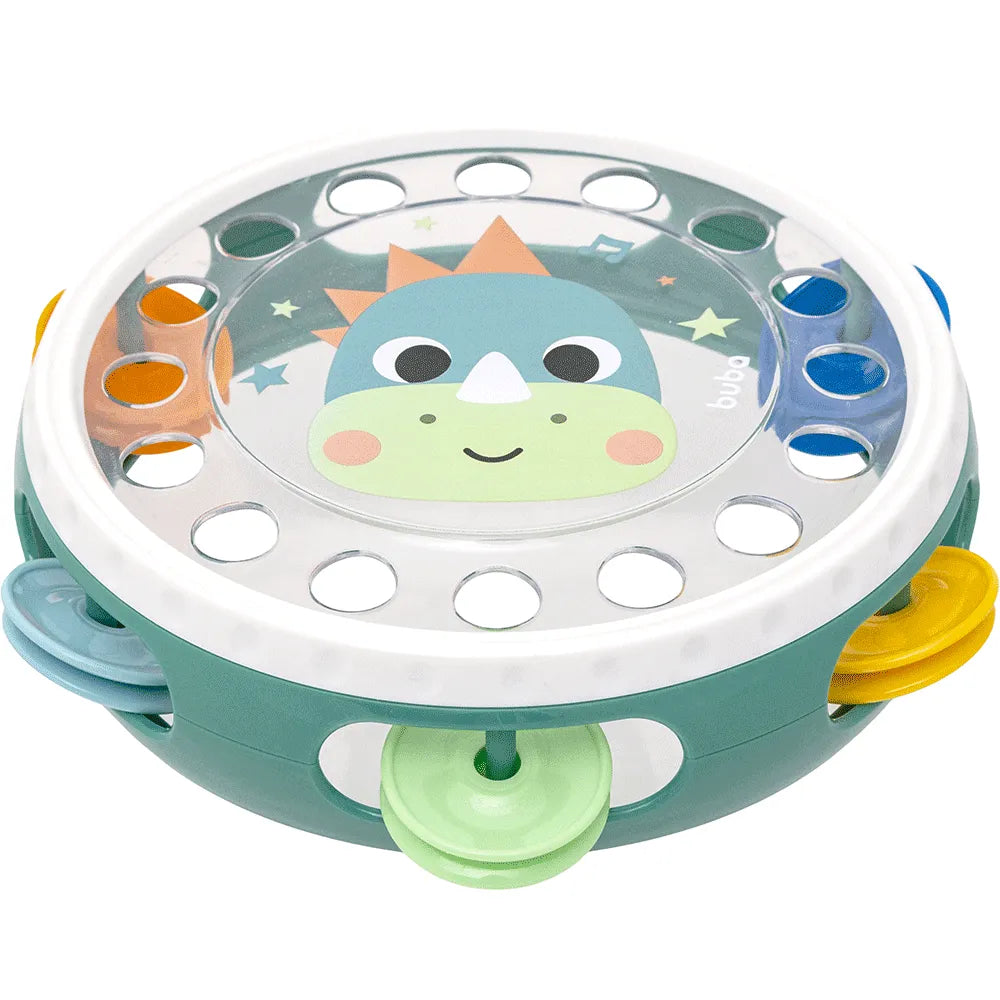 Meu Primeiro Pandeiro Buba Zoo Instrumento Musical Infantil 12 Meses+
