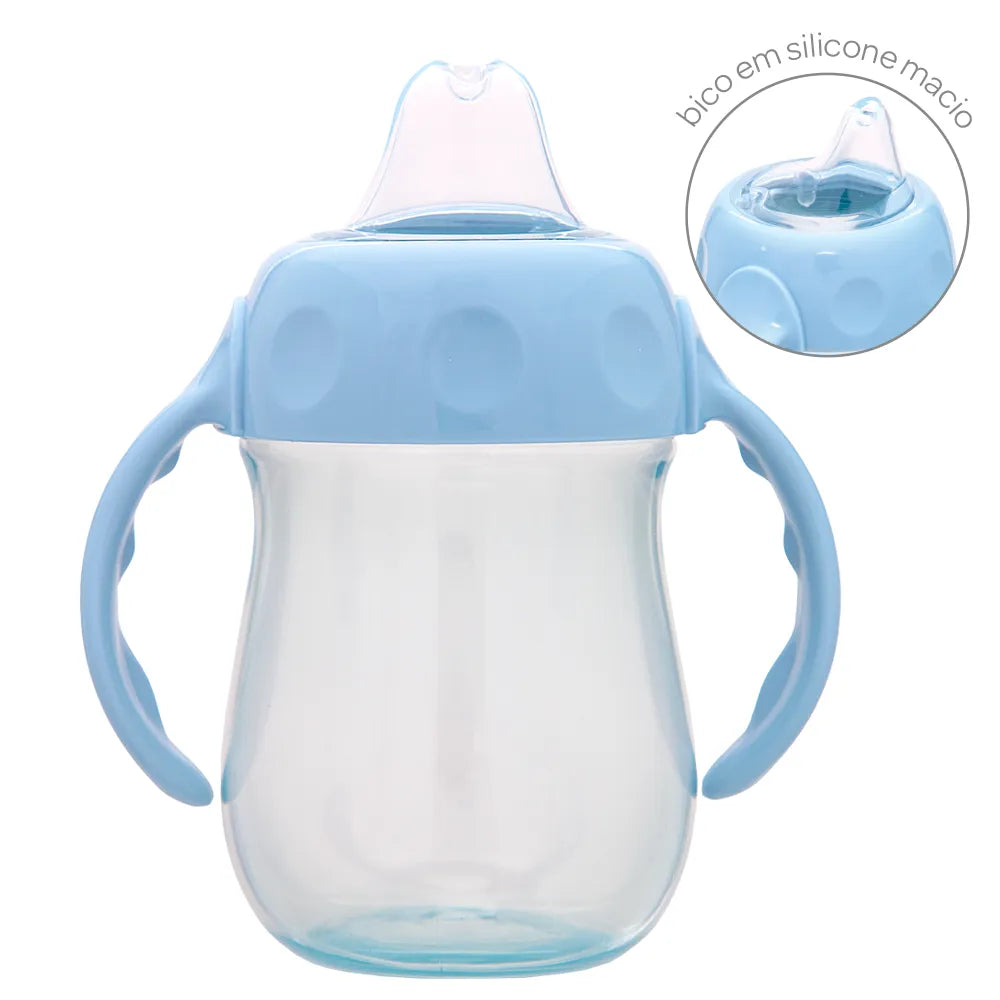 Copo de Treinamento Infantil Buba com Alça 160 ml Bico de Silicone