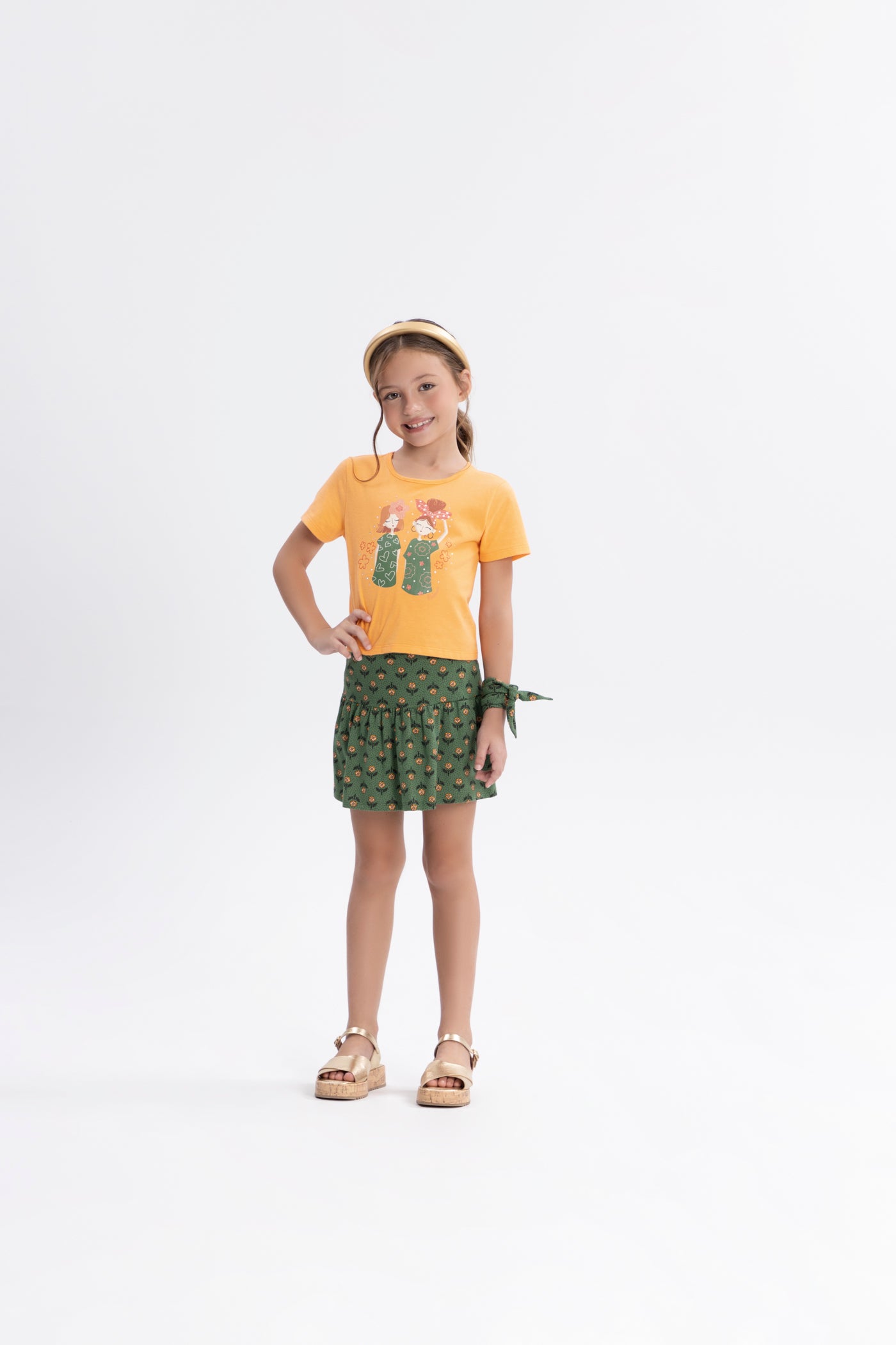 Conjunto Alakazoo Infantil Menina Bonecas Mini Flor