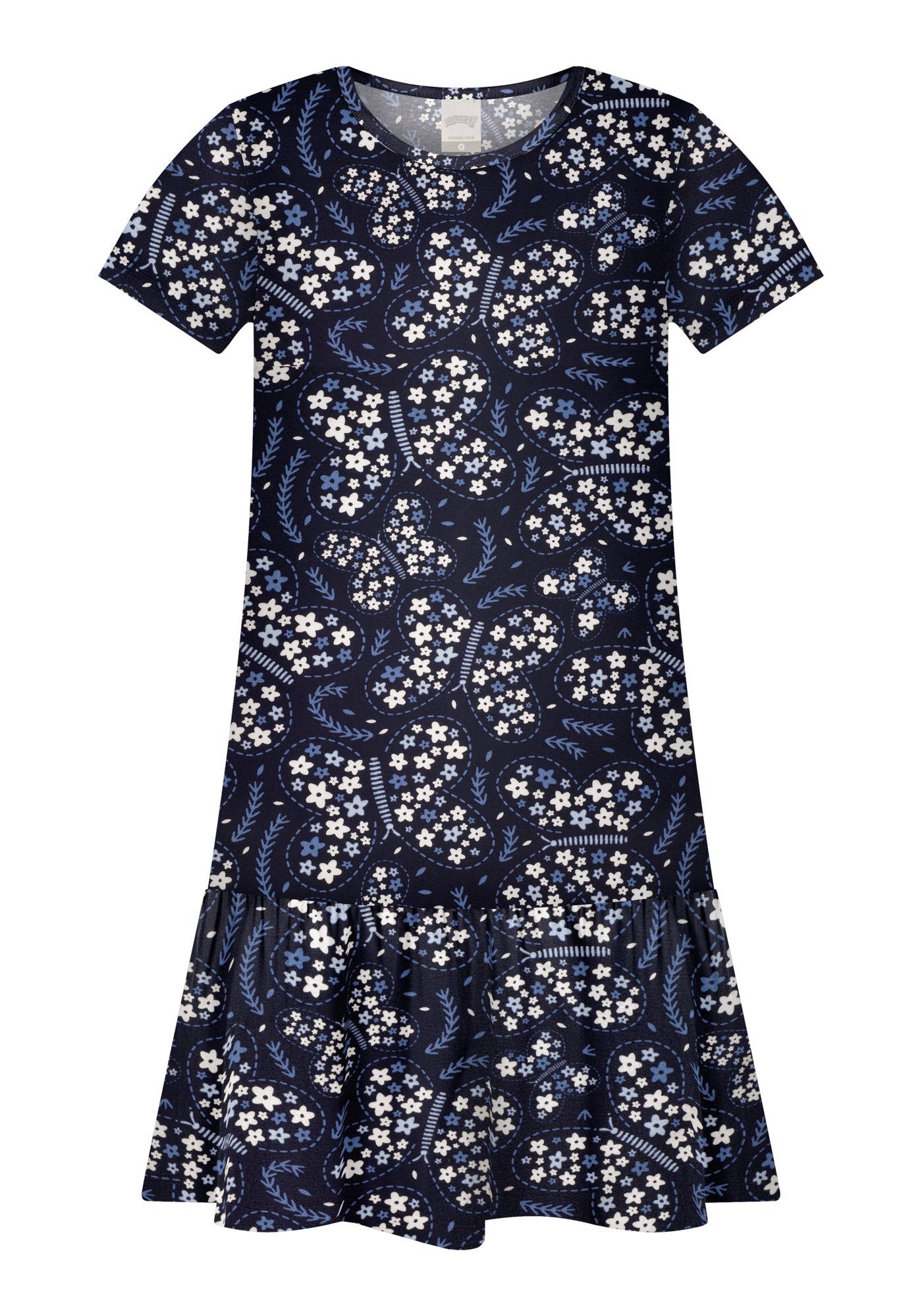 Vestido Alakazoo Borboletas E Florzinhas