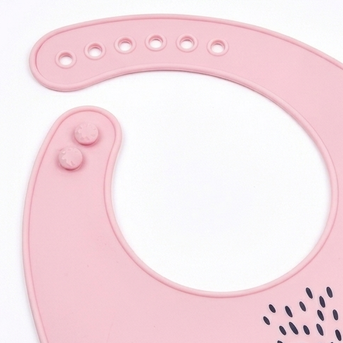 Babador de Silicone com Pega Migalhas Ever Baby Gatinho +3M