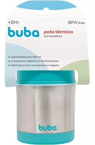 Pote Termico Buba Aco Inoxidavel Com Colher +6M