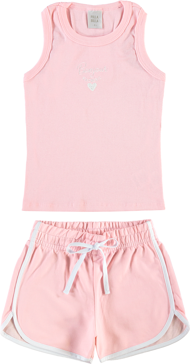 Conjunto Infantil Feminino Pulla Bulla Canelado Bonjour – Conforto e Estilo para o Dia a Dia
