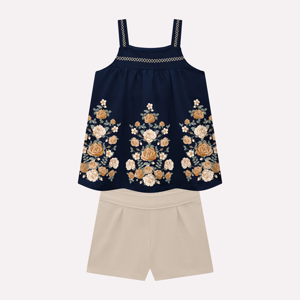 Conjunto Infantil Feminino Milon Floral