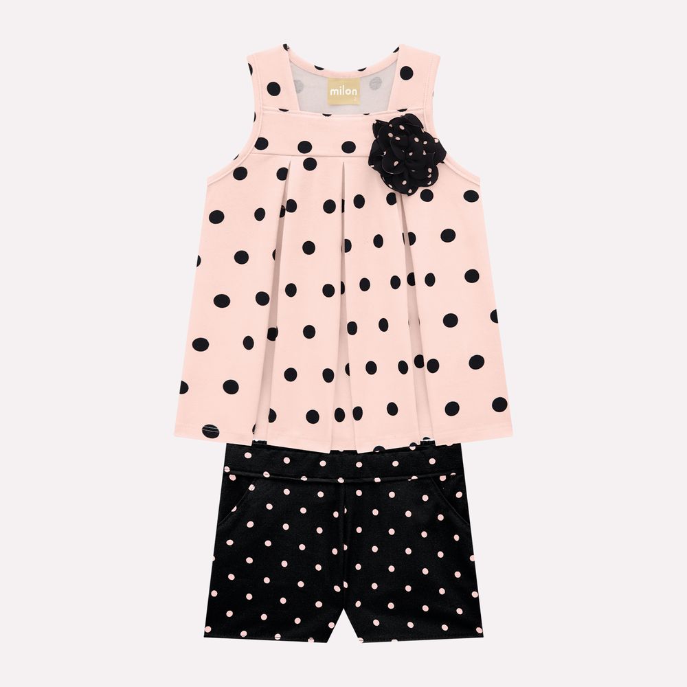 Conjunto Infantil Feminino Milon Poá
