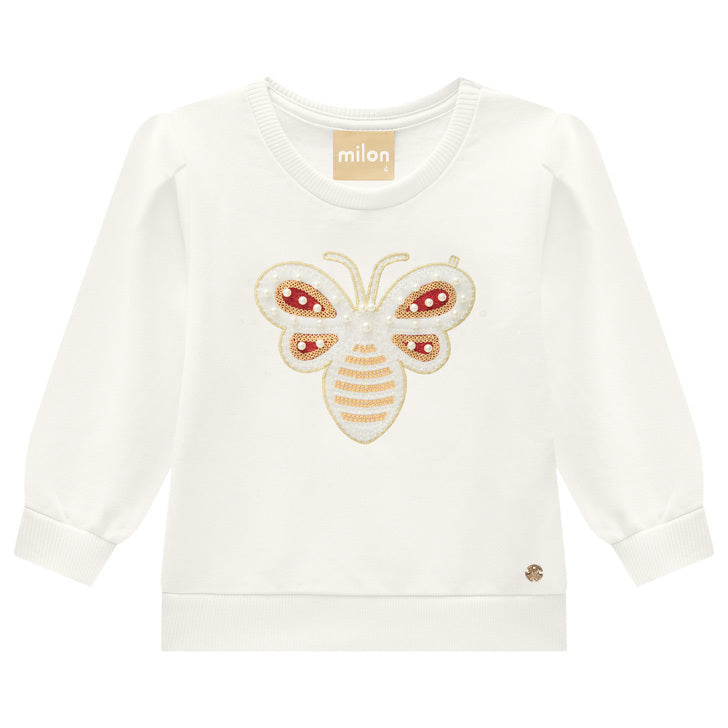 Conjunto Infantil Feminino Milon Abelha Bordado