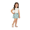 Conjunto Feminino Infantil Milon Laços e Short-Saia