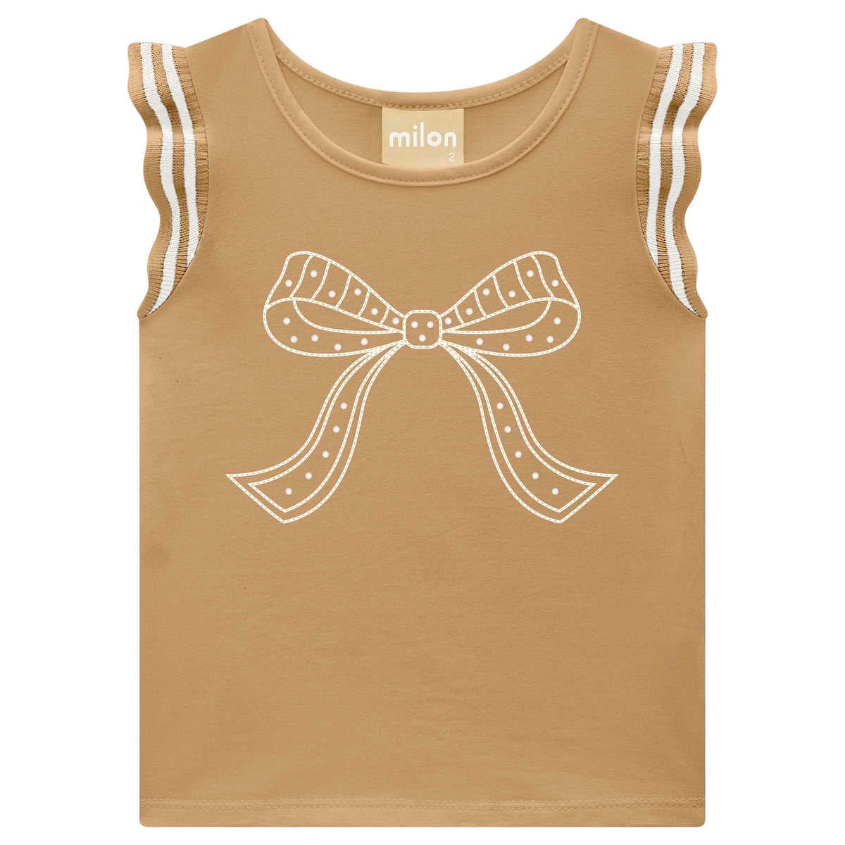 Conjunto Feminino Infantil Milon Laços e Short-Saia