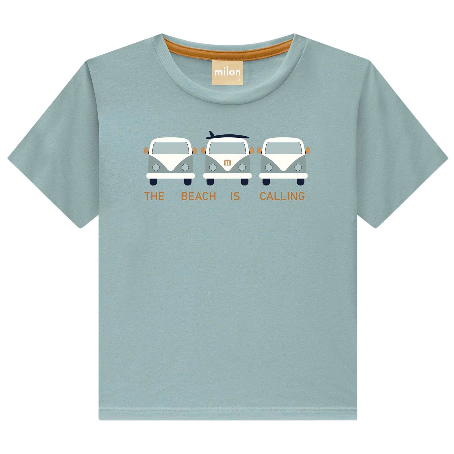 Conjunto Infantil Masculino Milon Kombis The Beach Camiseta e Bermuda