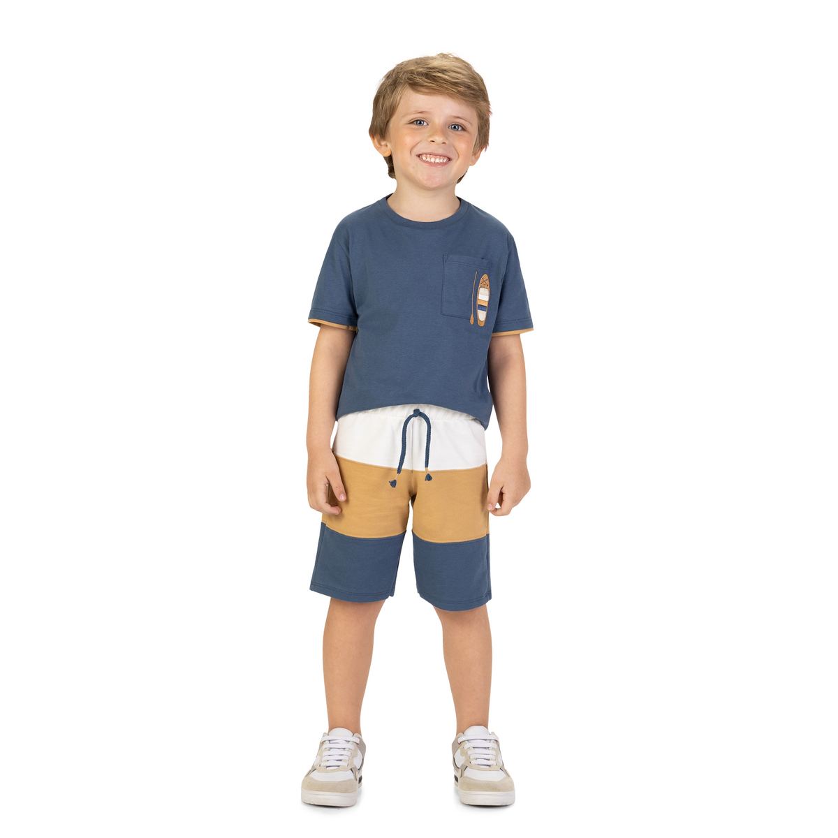 Conjunto Infantil Masculino Milon Remo T-shirt e Shorts