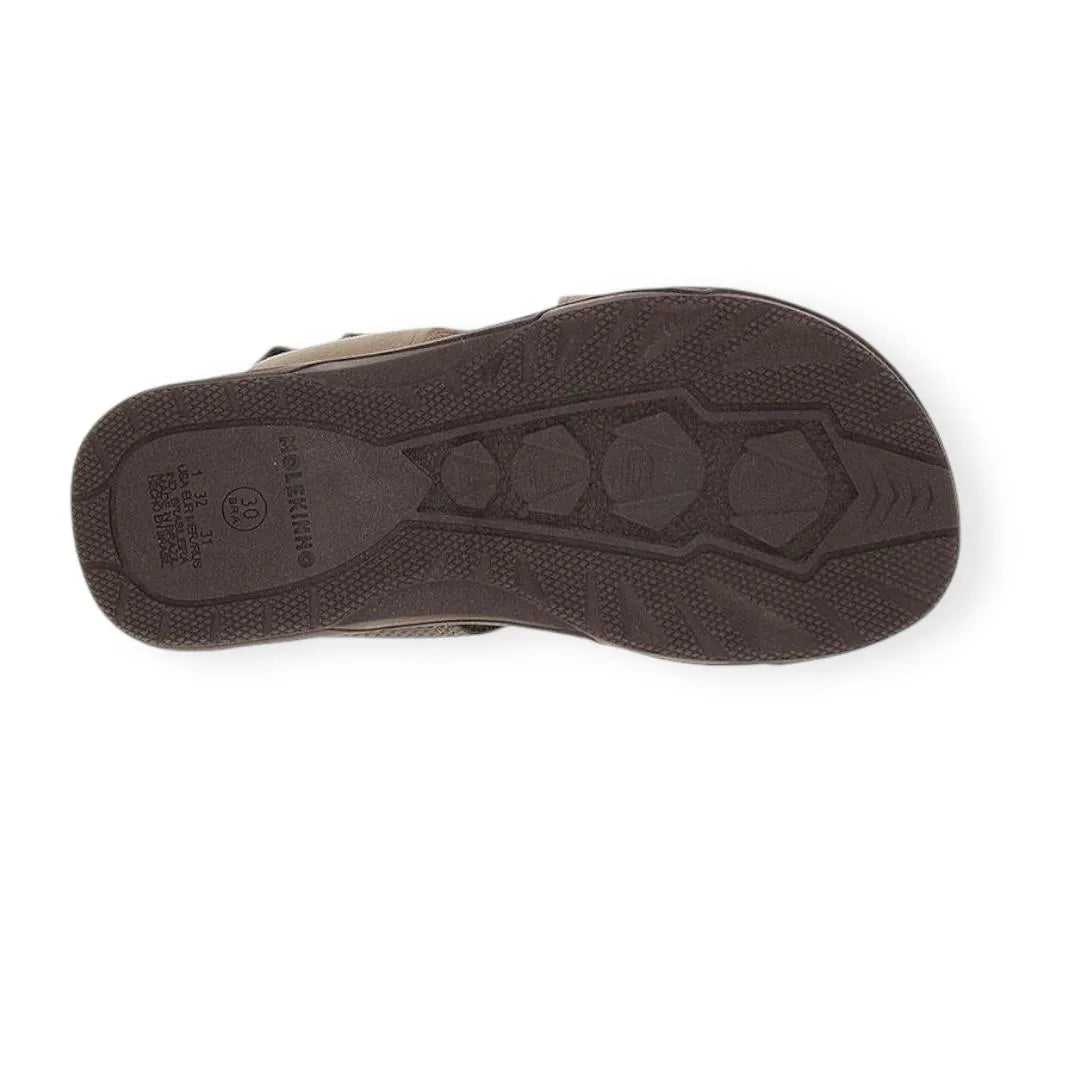 Sandália Papete Infantil Masculina Molekinho Fecho Triplo