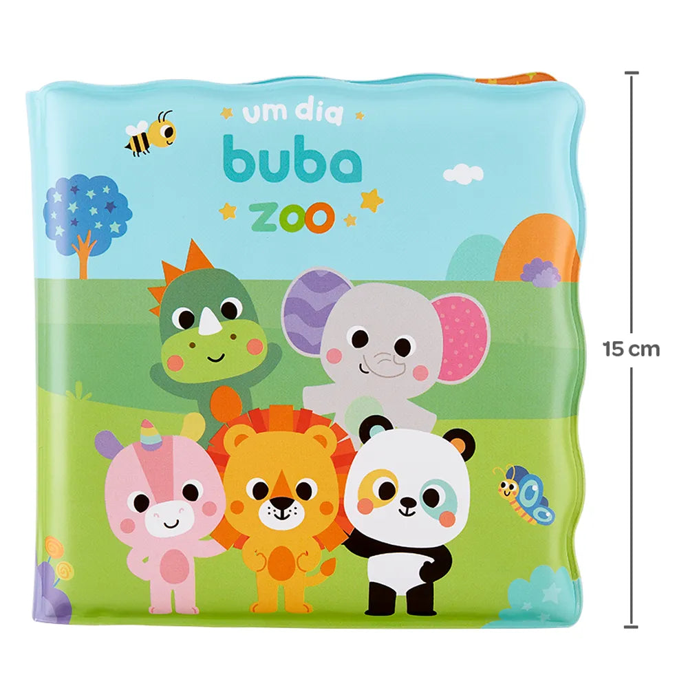 Livrinho de Banho Infantil Buba Zoo Um Dia +6 Meses