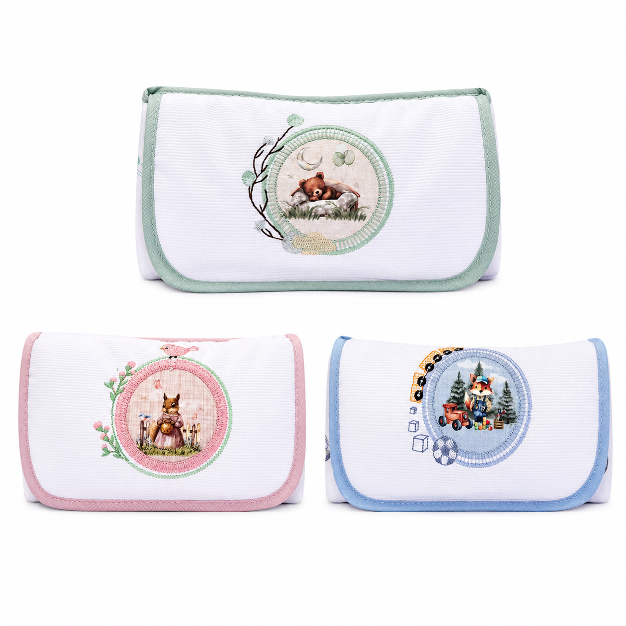 Trocador Portátil de Bolsa Muito Mimo Estampado 67x47cm