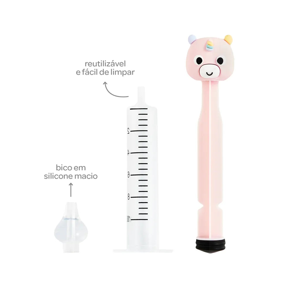 Lavador Nasal Infantil Buba Zoo Seringa com Bico de Silicone