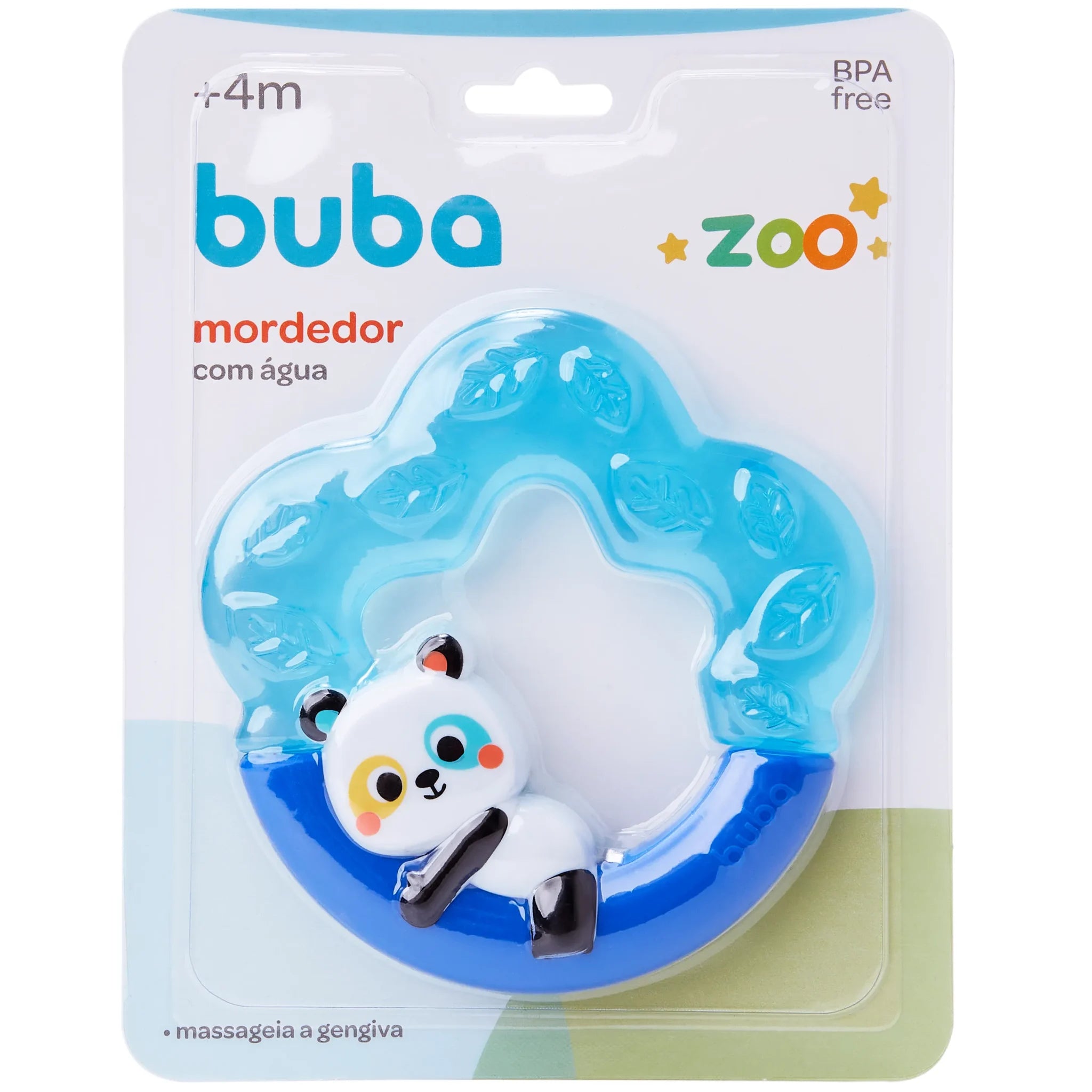 Mordedor com Água Buba Linha Zoo Personagens Alívio Gengiva 4 Meses+