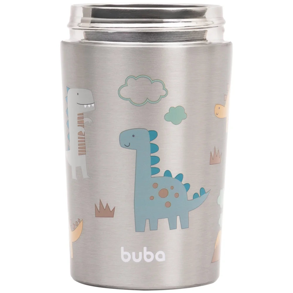 Copo Térmico Buba Parede Dupla Magic com Canudo Antivazamento 320ml +3A
