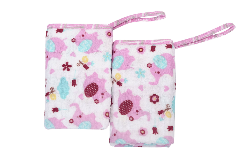 Pano de Boca Soft Dengo Estampado Enxoval Unissex 2 Peças