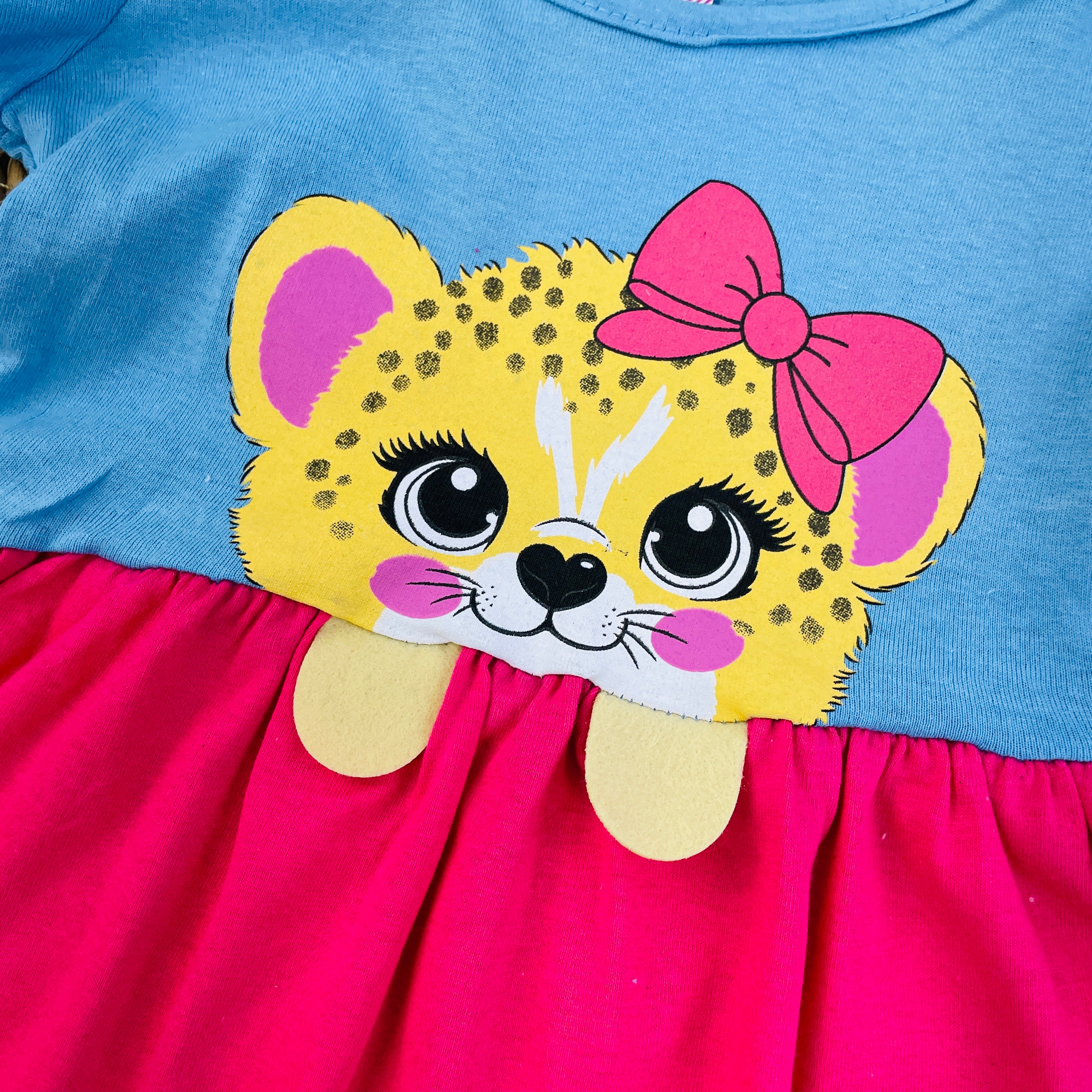 Vestido Fashion Kids Infantil Menina Oncinha