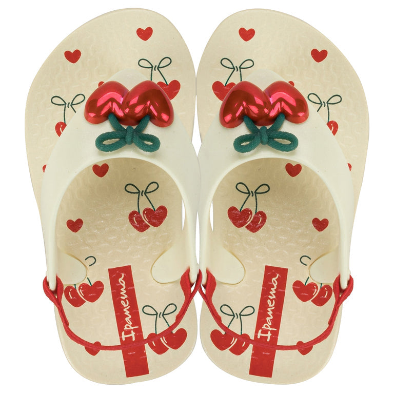 Chinelo Infantil Feminino Baby Ipanema Belle Cereja Grendene Kids