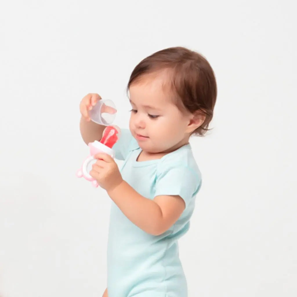 Porta Frutinhas Buba Com Sugador Em Silicone +6 Meses