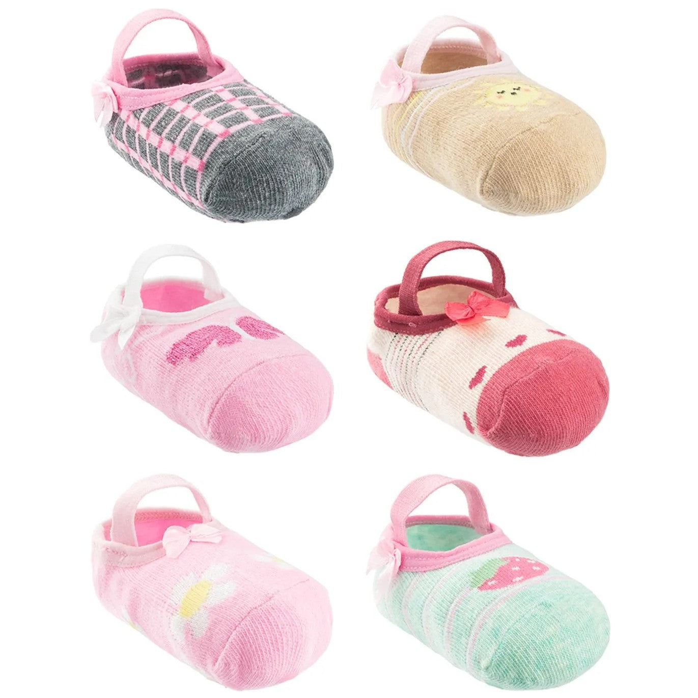 Meia Sapatilha Feminina Pimpolho Antiderrapante Colorida Infantil