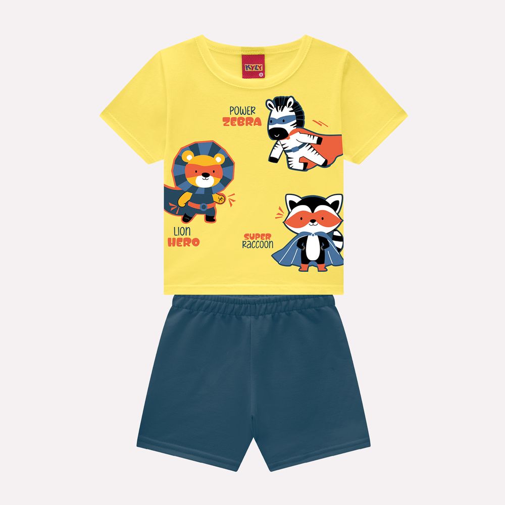 Conjunto Infantil Masculino Kyly Bichinhos Heróis